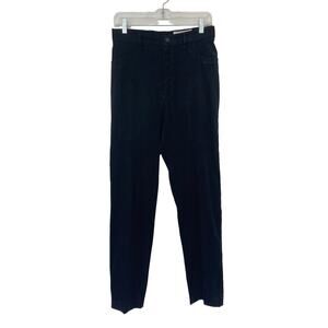 Vintage 80's Soffia Retro Grunge Punk High Rise Tapered Straight Leg Black Pants